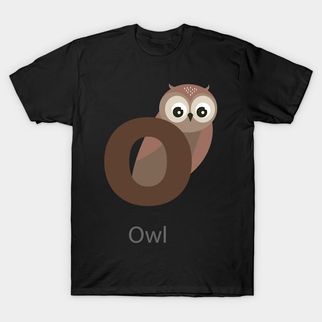 Letter  O - Cute Animal Alphabet T-Shirt by giftideas